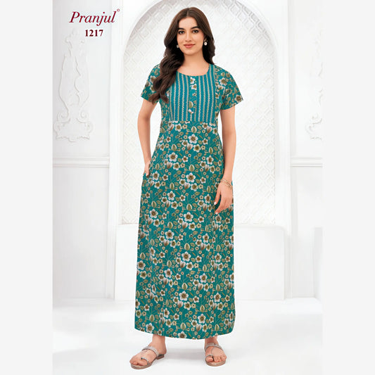 Cotton Pranjul Nighty 1217