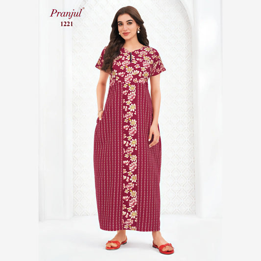 Cotton Pranjul Nighty 1221
