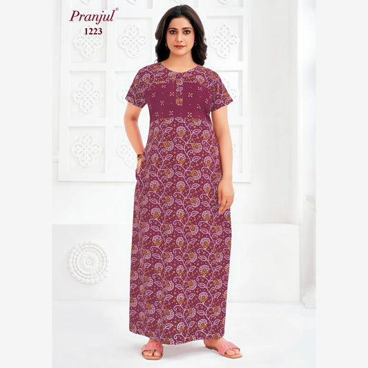 Cotton Pranjul Nighty 1223