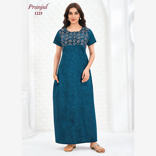 Cotton Pranjul Nighty 1225