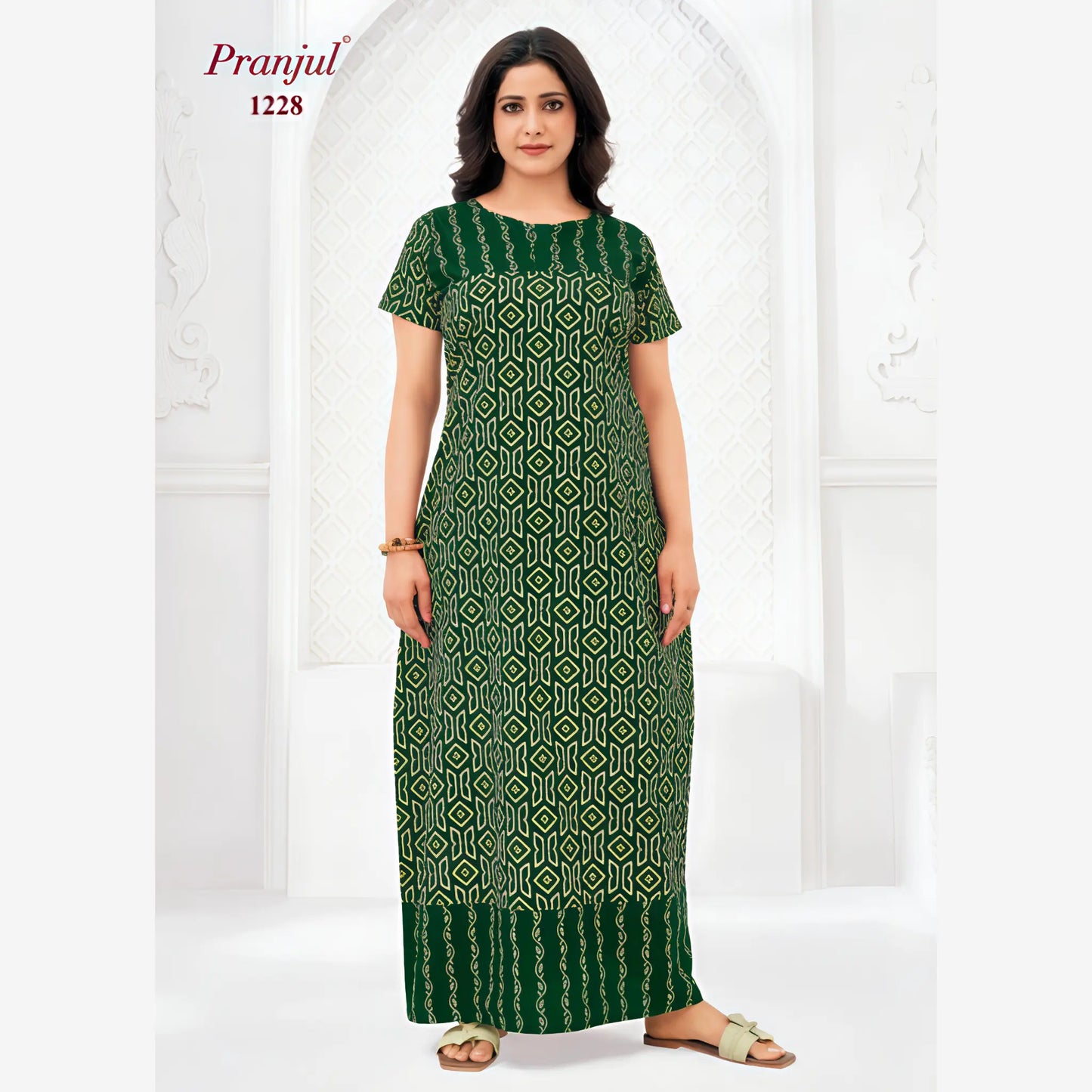 Cotton Pranjul Nighty 1228