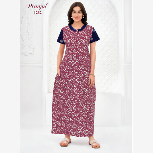 Cotton Pranjul Nighty 1232
