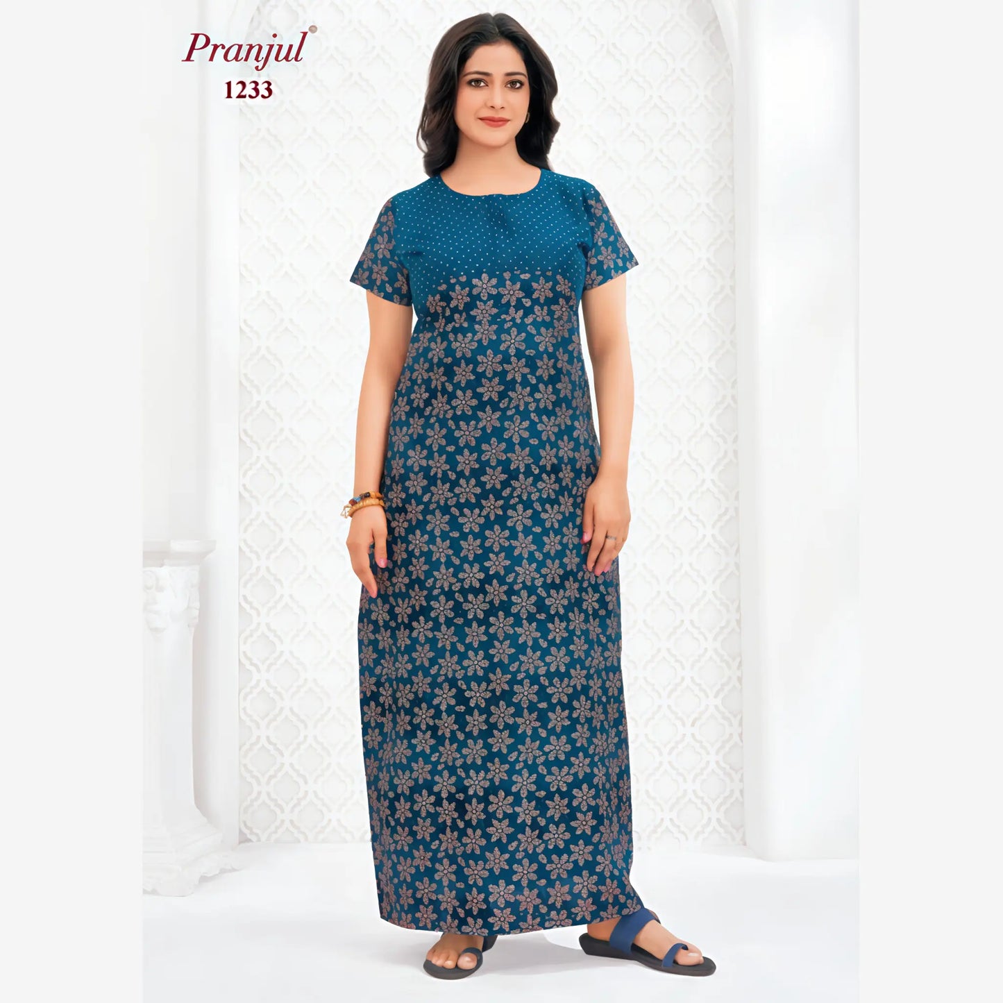 Cotton Pranjul Nighty 1233