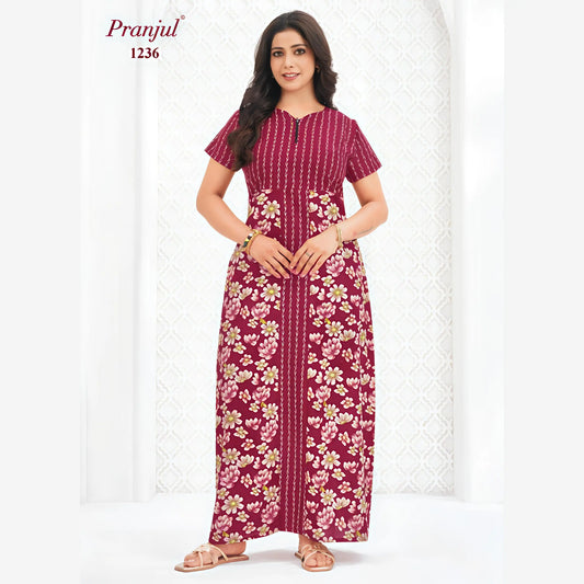 Cotton Pranjul Nighty 1236