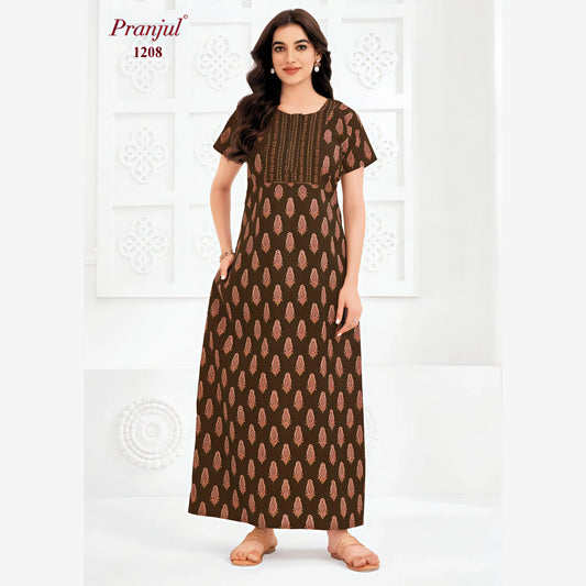 Cotton Pranjul Nighty 1208
