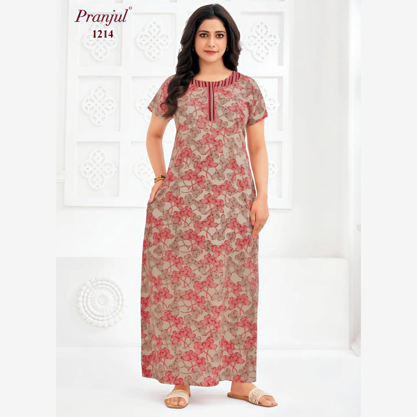 Cotton Pranjul Nighty 1214
