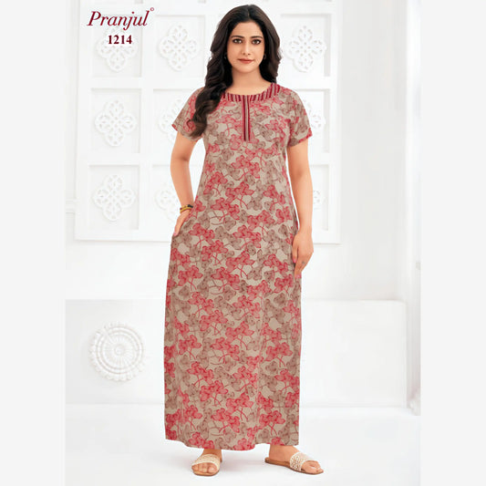 Cotton Pranjul Nighty 1214
