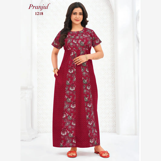 Cotton Pranjul Nighty 1218