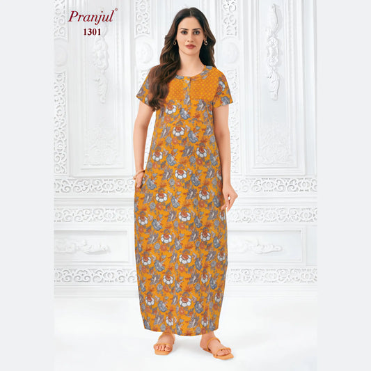 Cotton Pranjul Nighty 1301