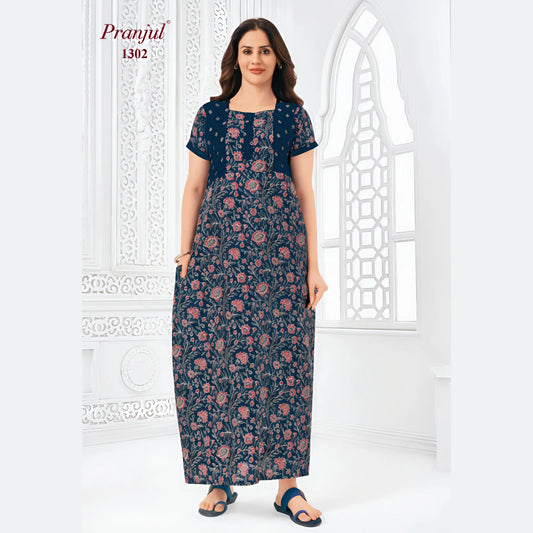 Cotton Pranjul Nighty 1302