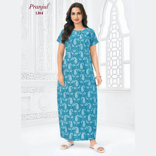 Cotton Pranjul Nighty 1304