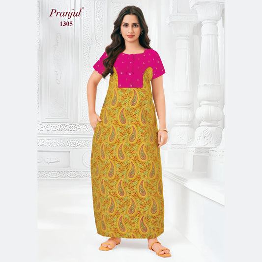 Cotton Pranjul Nighty 1305