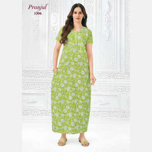 Cotton Pranjul Nighty 1306