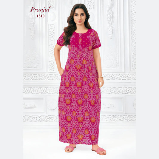 Cotton Pranjul Nighty 1310