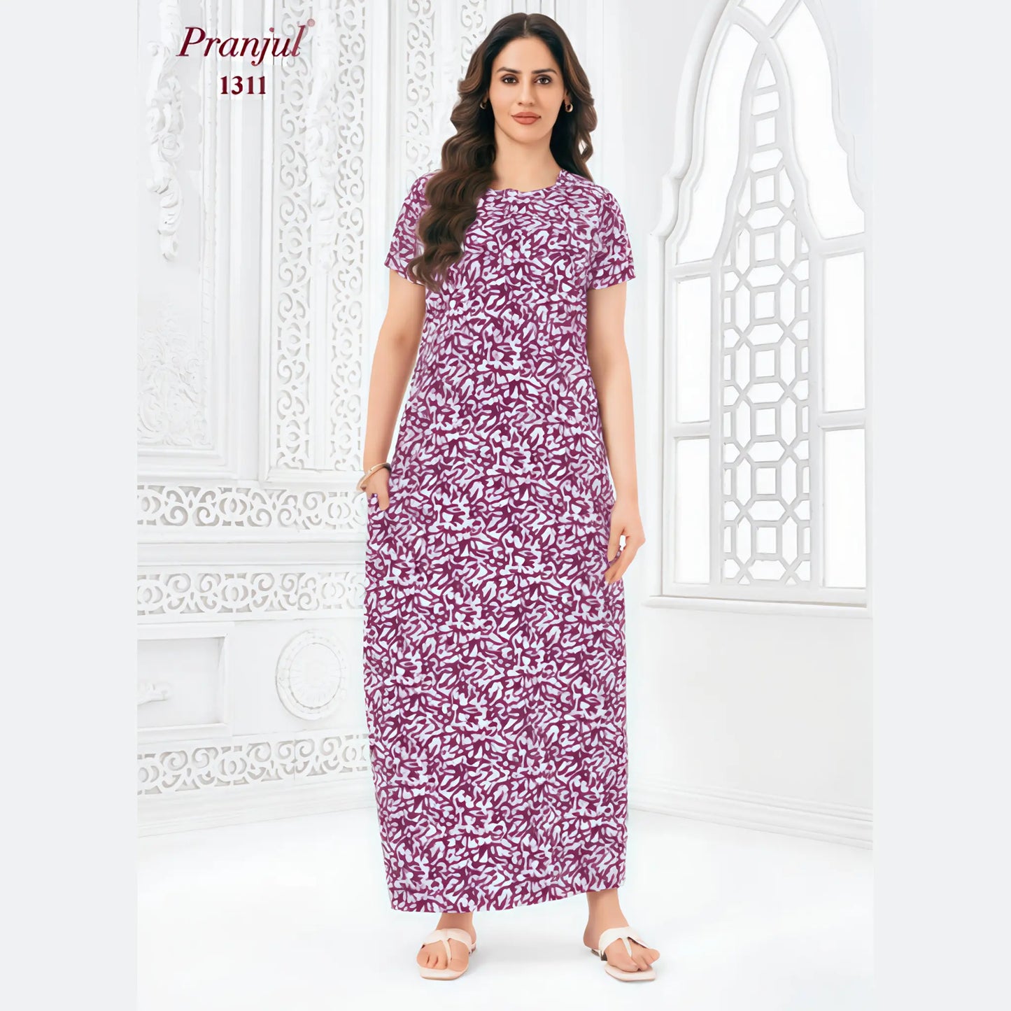 Cotton Pranjul Nighty 1311