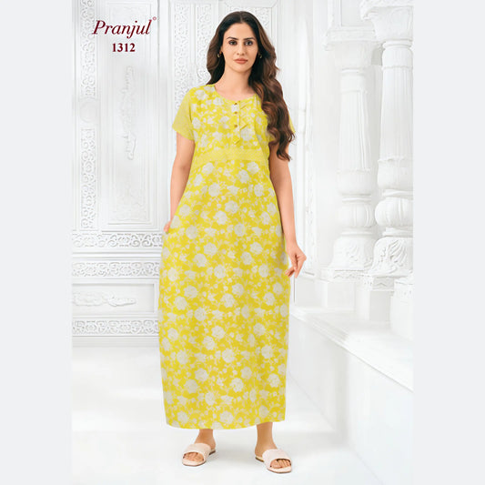 Cotton Pranjul Nighty 1312
