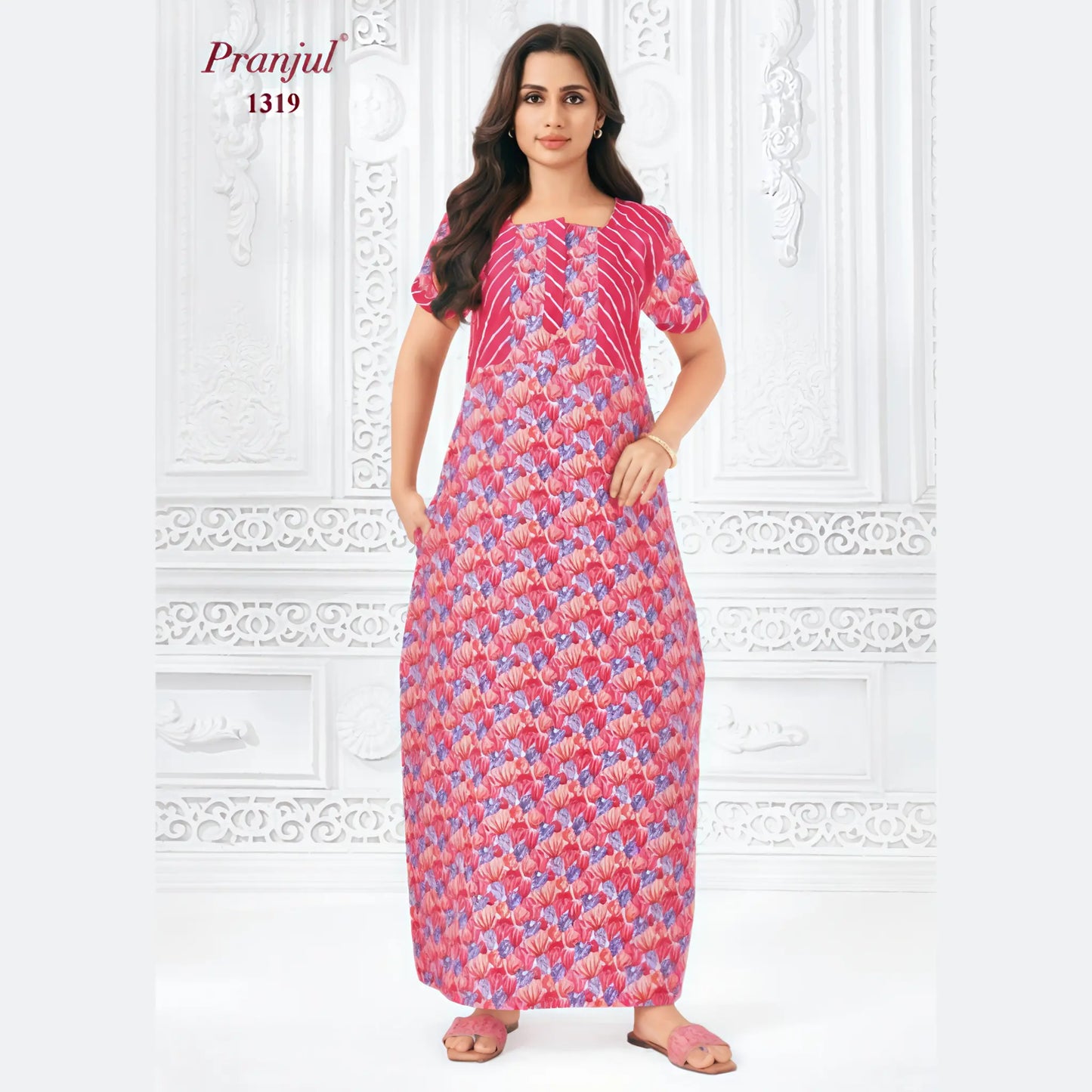 Cotton Pranjul Nighty 1319