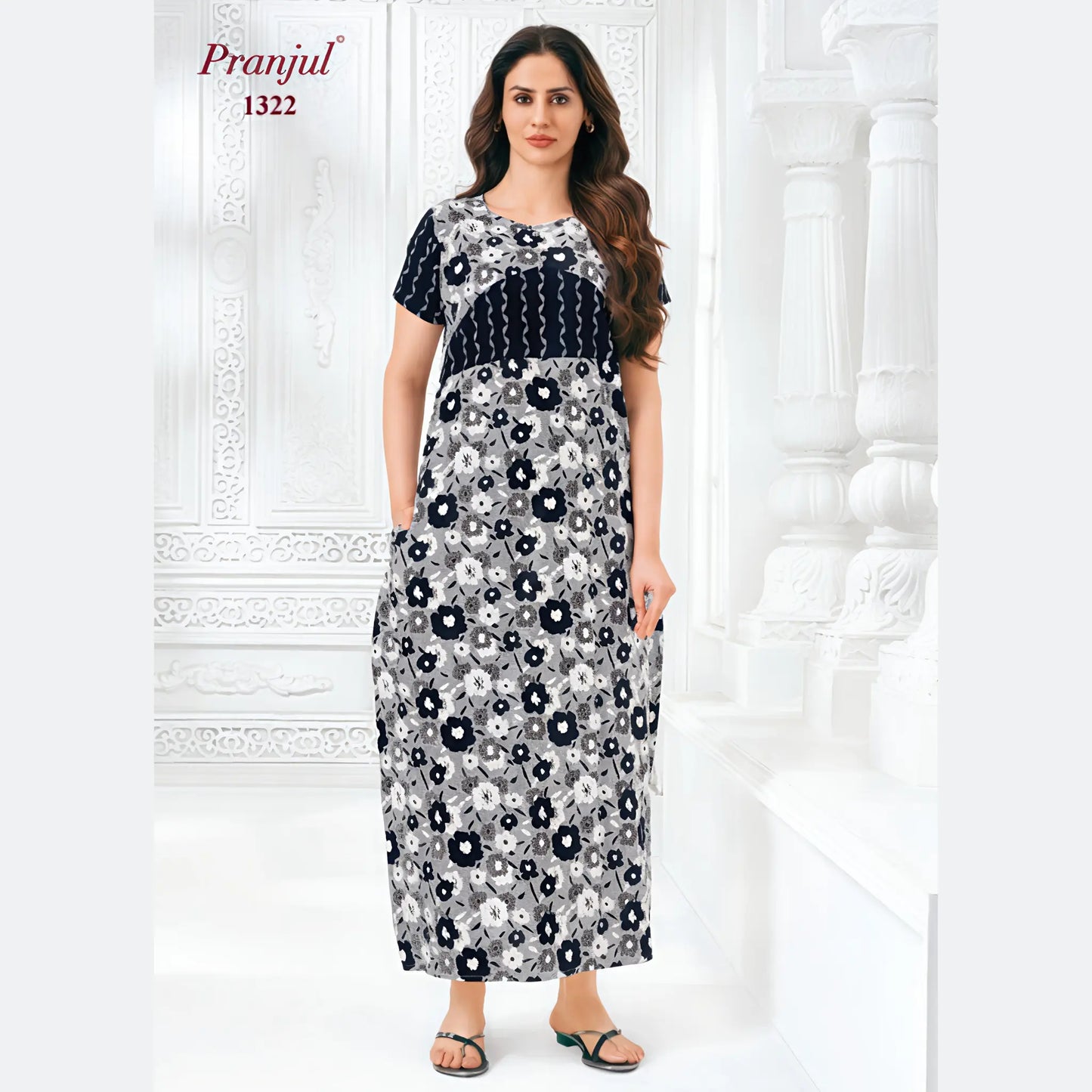 Cotton Pranjul Nighty 1322
