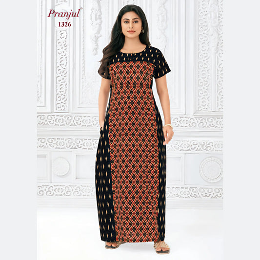Cotton Pranjul Nighty 1326