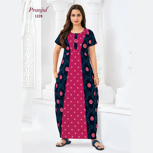 Cotton Pranjul Nighty 1328