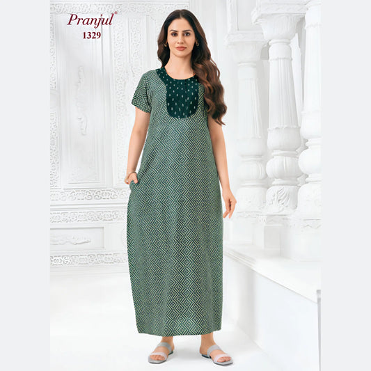 Cotton Pranjul Nighty 1329