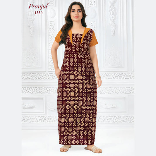 Cotton Pranjul Nighty 1330