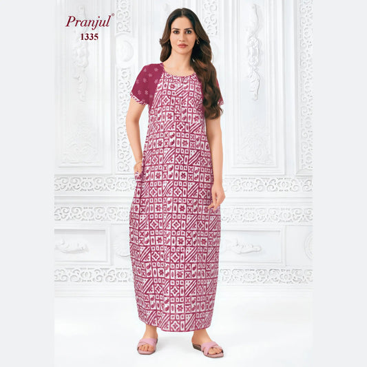 Cotton Pranjul Nighty 1335