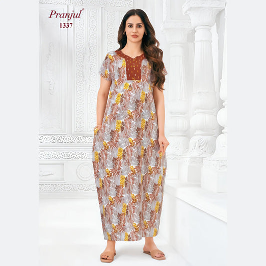Cotton Pranjul Nighty 1337
