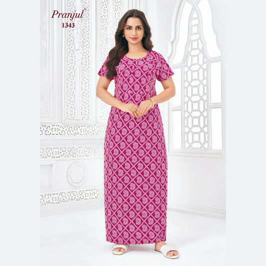 Cotton Pranjul Nighty 1343