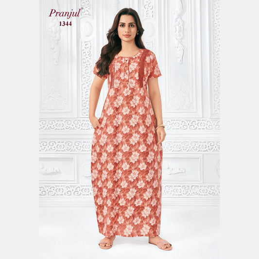 Cotton Pranjul Nighty 1344