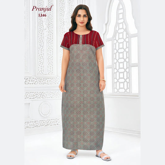 Cotton Pranjul Nighty 1346