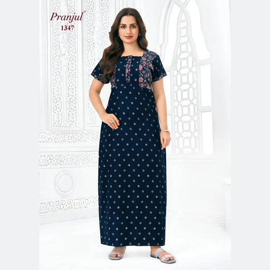 Cotton Pranjul Nighty 1347