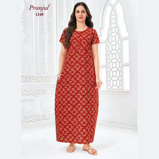 Cotton Pranjul Nighty 1348