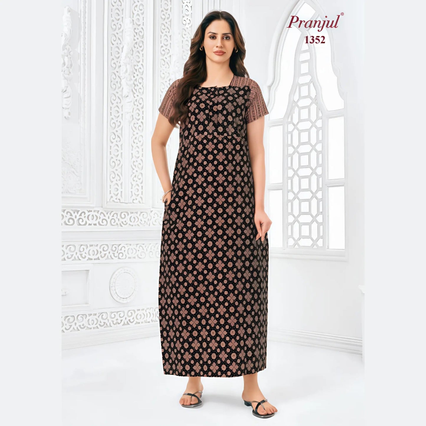 Cotton Pranjul Nighty 1352