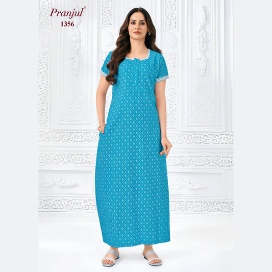 Cotton Pranjul Nighty 1356