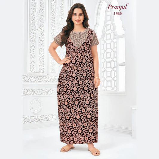 Cotton Pranjul Nighty 1360