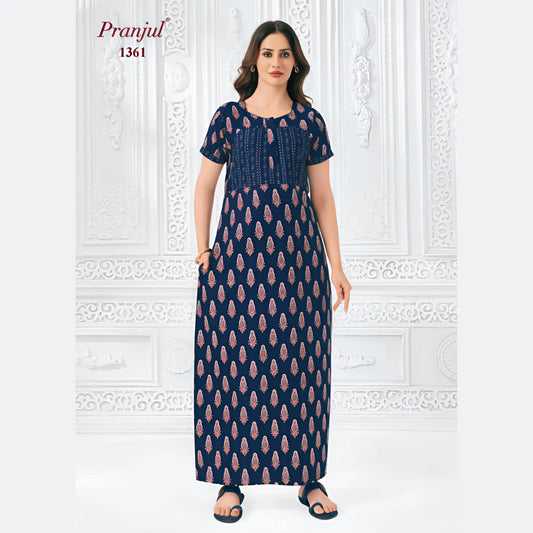 Cotton Pranjul Nighty 1361