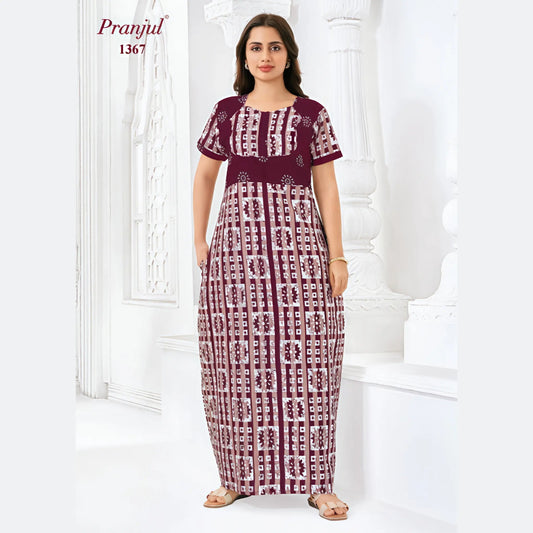 Cotton Pranjul Nighty 1367