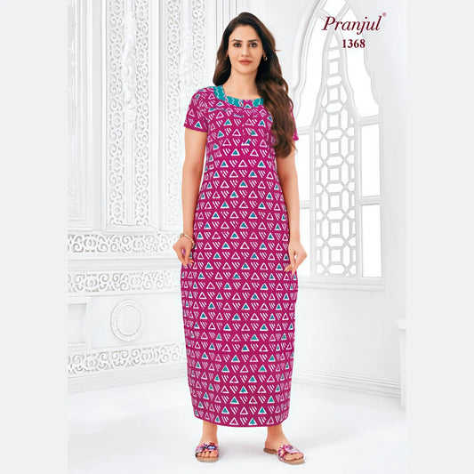 Cotton Pranjul Nighty 1368