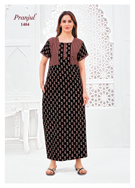 Cotton Pranjul Nighty 1404
