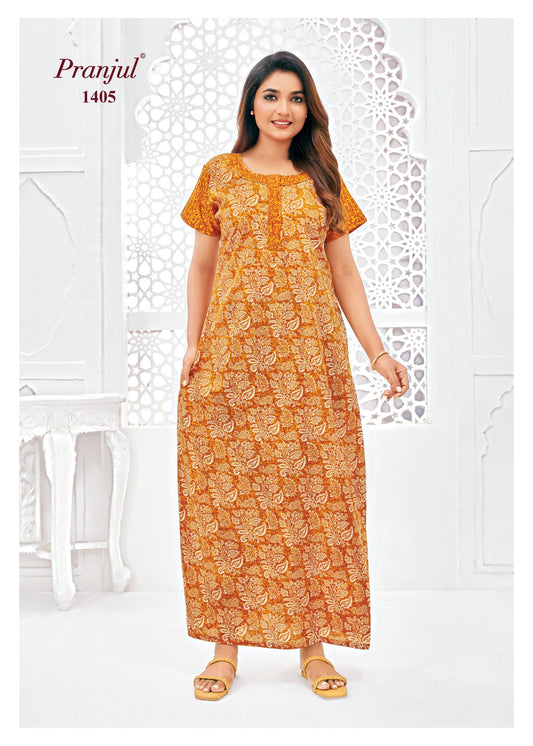 Cotton Pranjul Nighty 1405
