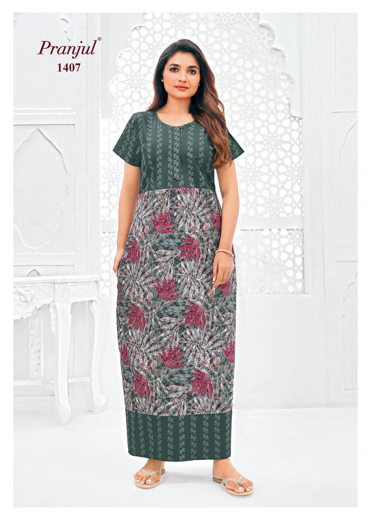 Cotton Pranjul Nighty 1407