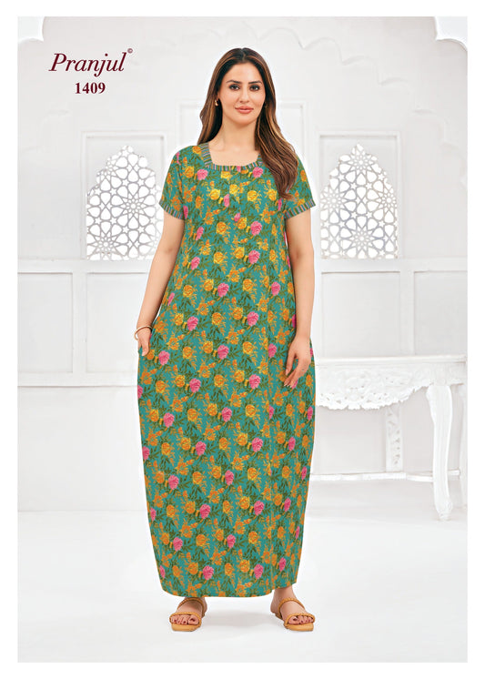Cotton Pranjul Nighty 1409