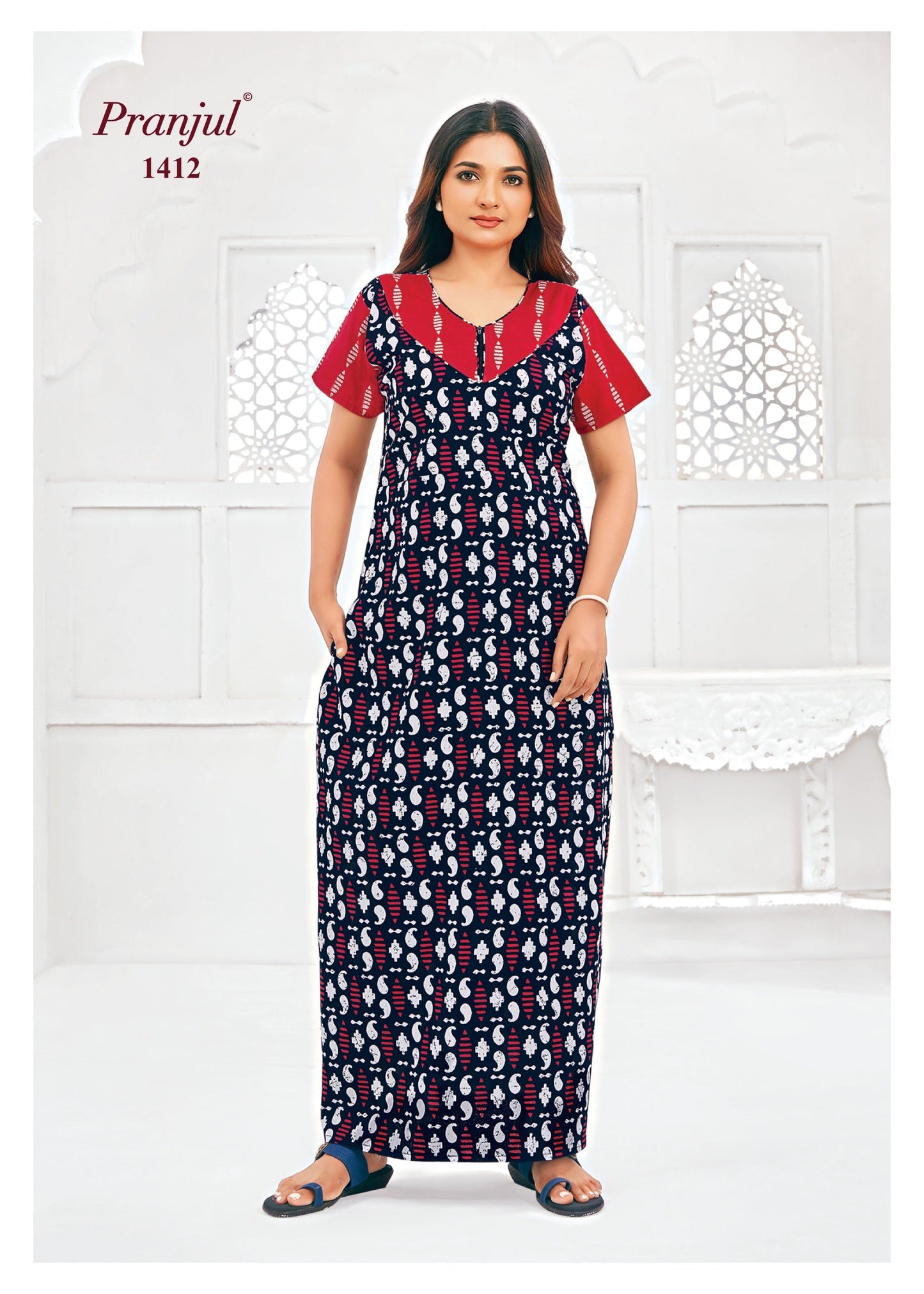 Cotton Pranjul Nighty 1412