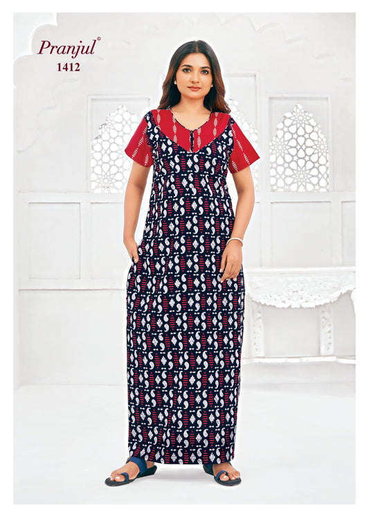 Cotton Pranjul Nighty 1412