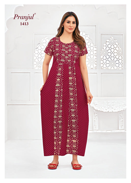 Cotton Pranjul Nighty 1413