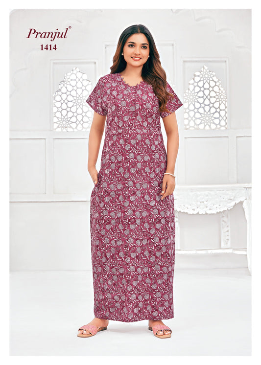 Cotton Pranjul Nighty 1414