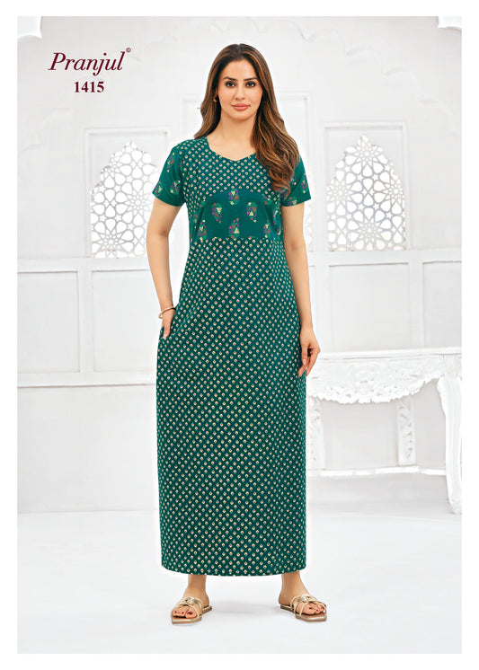 Cotton Pranjul Nighty 1415