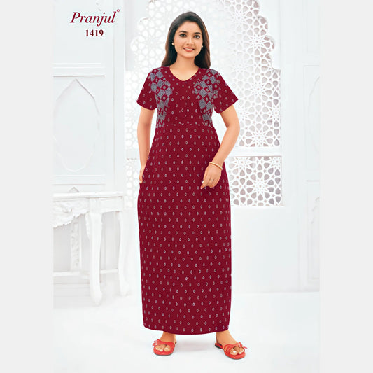 Cotton Pranjul Nighty 1419