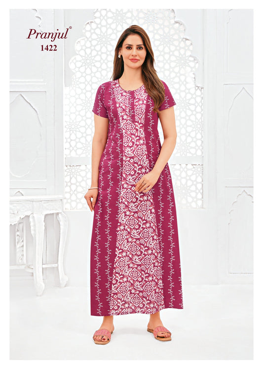 Cotton Pranjul Nighty 1422